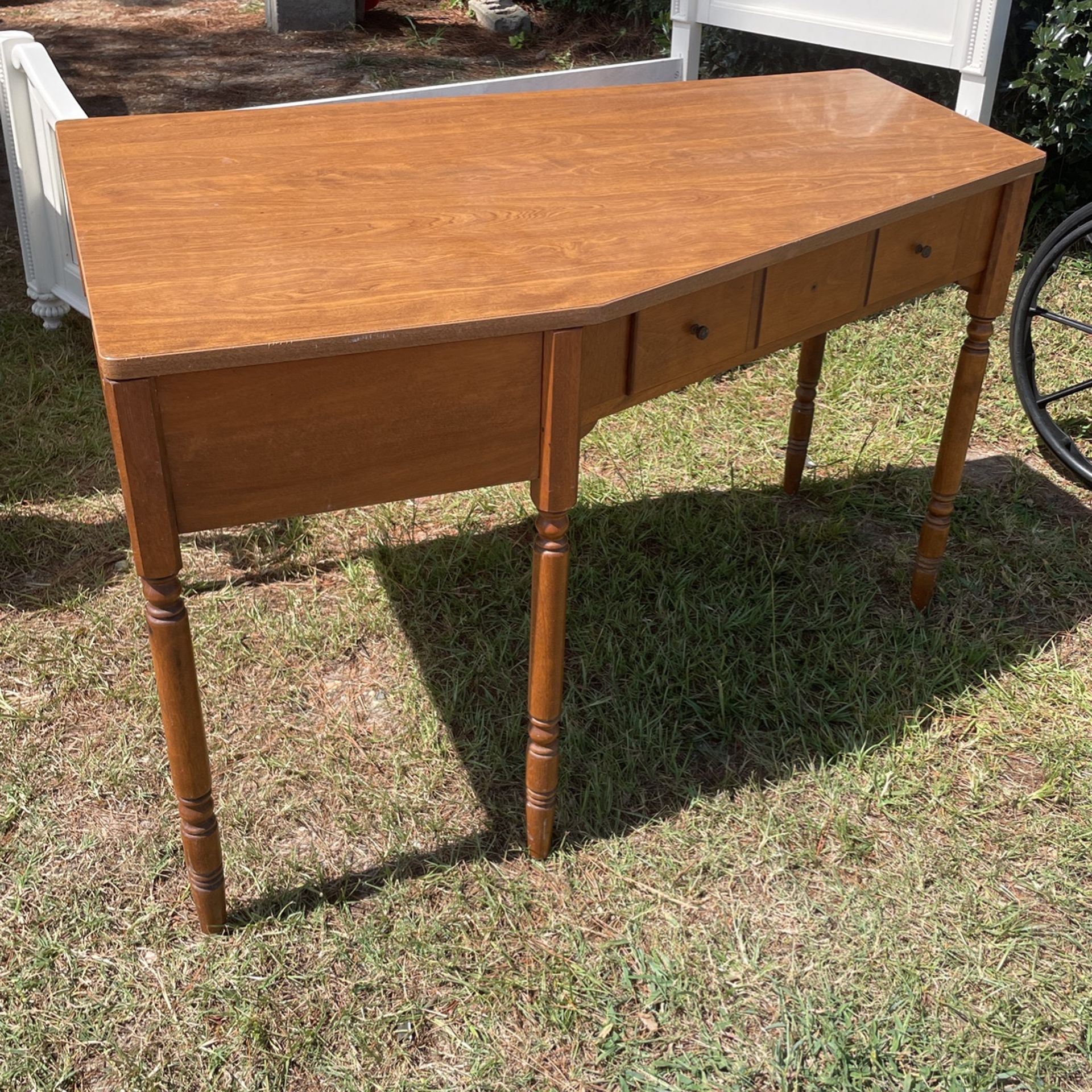 Ethan Allen Corner Mid Century Modern Desk