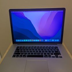 2015 MacBook Pro A1398 15in 16GB/256GB SSD