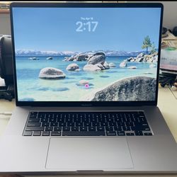 2019 macbook pro 16” screen mac os tahoe 16gb ram 6core i7 touch bar 512gb ssd