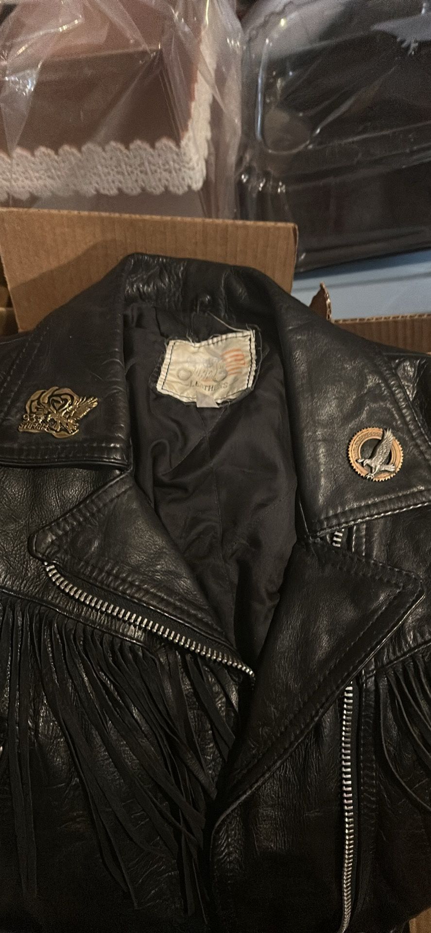 Ladies Leather Riding Jacket Size 12