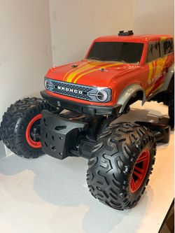 Bright Ford Bronco RC Truck 4x4 Good Condition Untested Parts As-Is