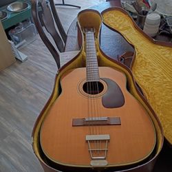 1960s Mint Condition 12 String Harmony Acoustic Guitar 