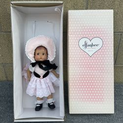 Vintage Effanbee doll with pink dress and cap - Original collectible with box