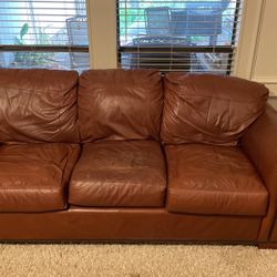 Leather Loveseat And sofa