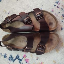 Men's Leather Birkenstock Sandals Size 12/44 EU