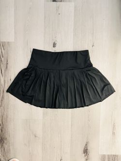 short short and long skirt Black 