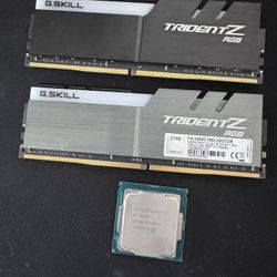 Intel 17-8700 & 32gb DDR4 3200 CL16 G.Skill Trident Z RGB
