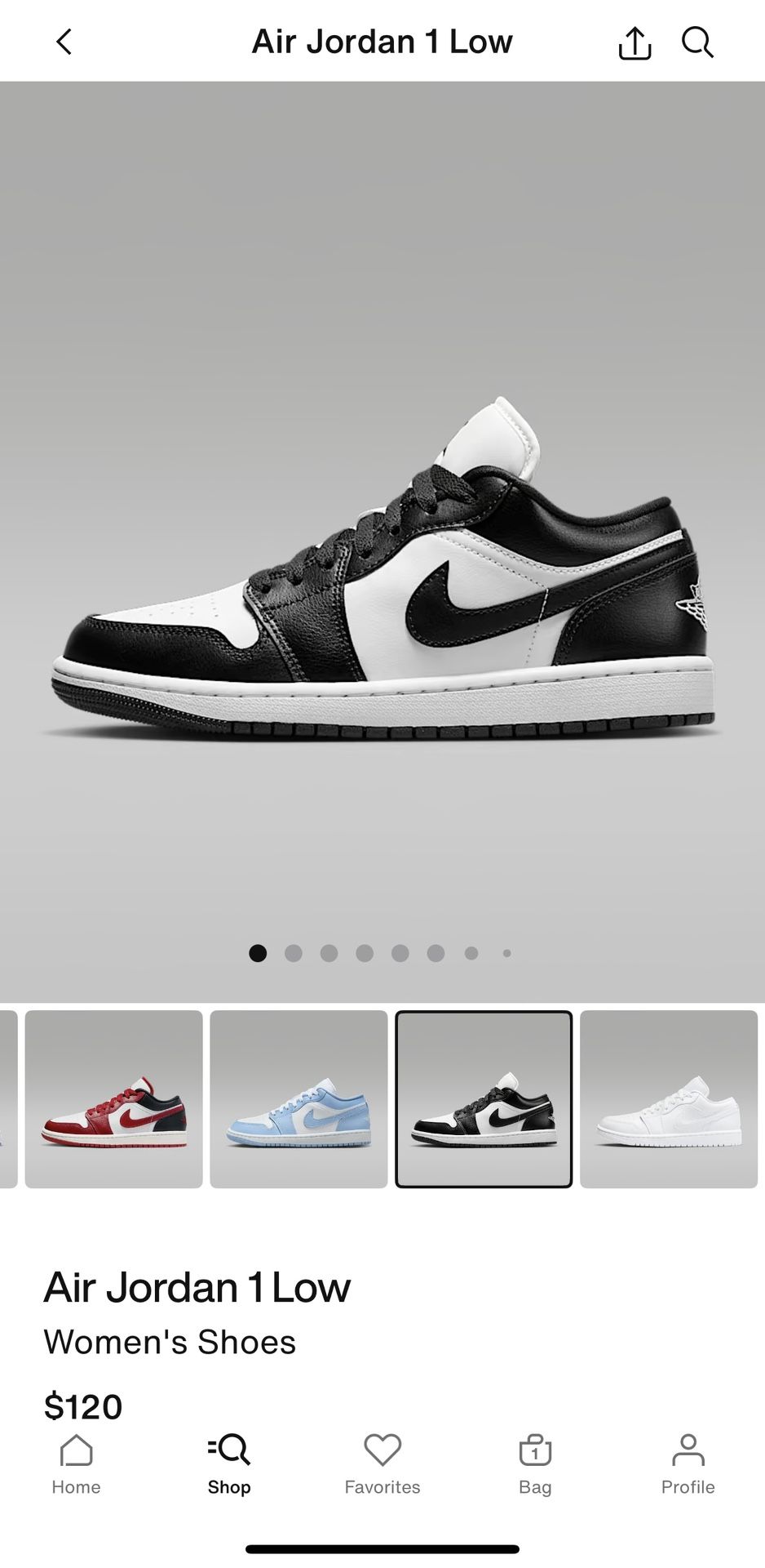 Women’s air Jordan’s 1 low size 7 in women’s size in kids is 5 1/2  Used only a few times 