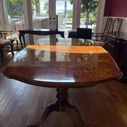 Bernhardt Pedestal Dining Table + 2 Leaves (Seats Up to 12) - $100 OBO