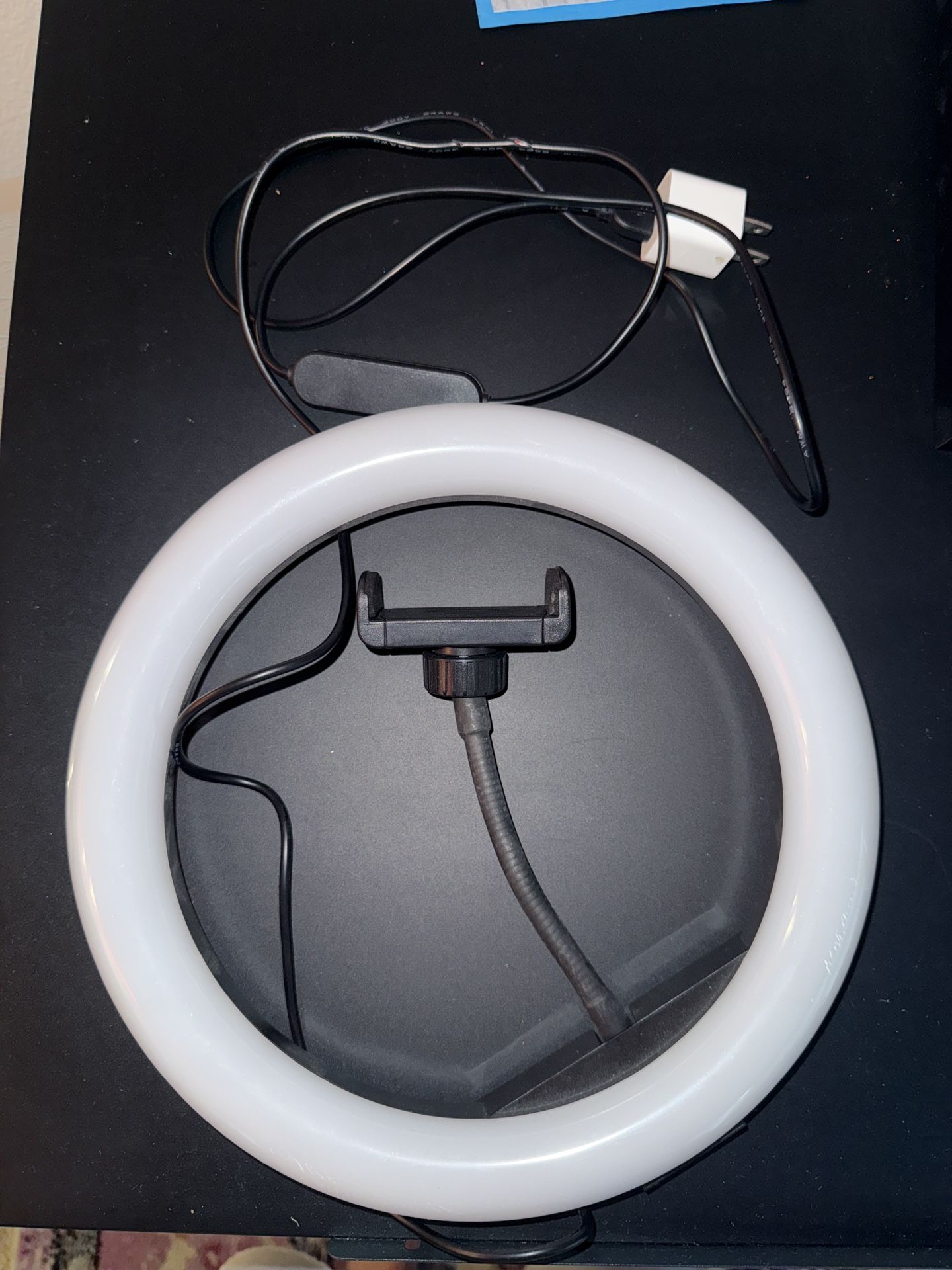 Ring Light w/ Phone Holder – Mounts to Any Tripod