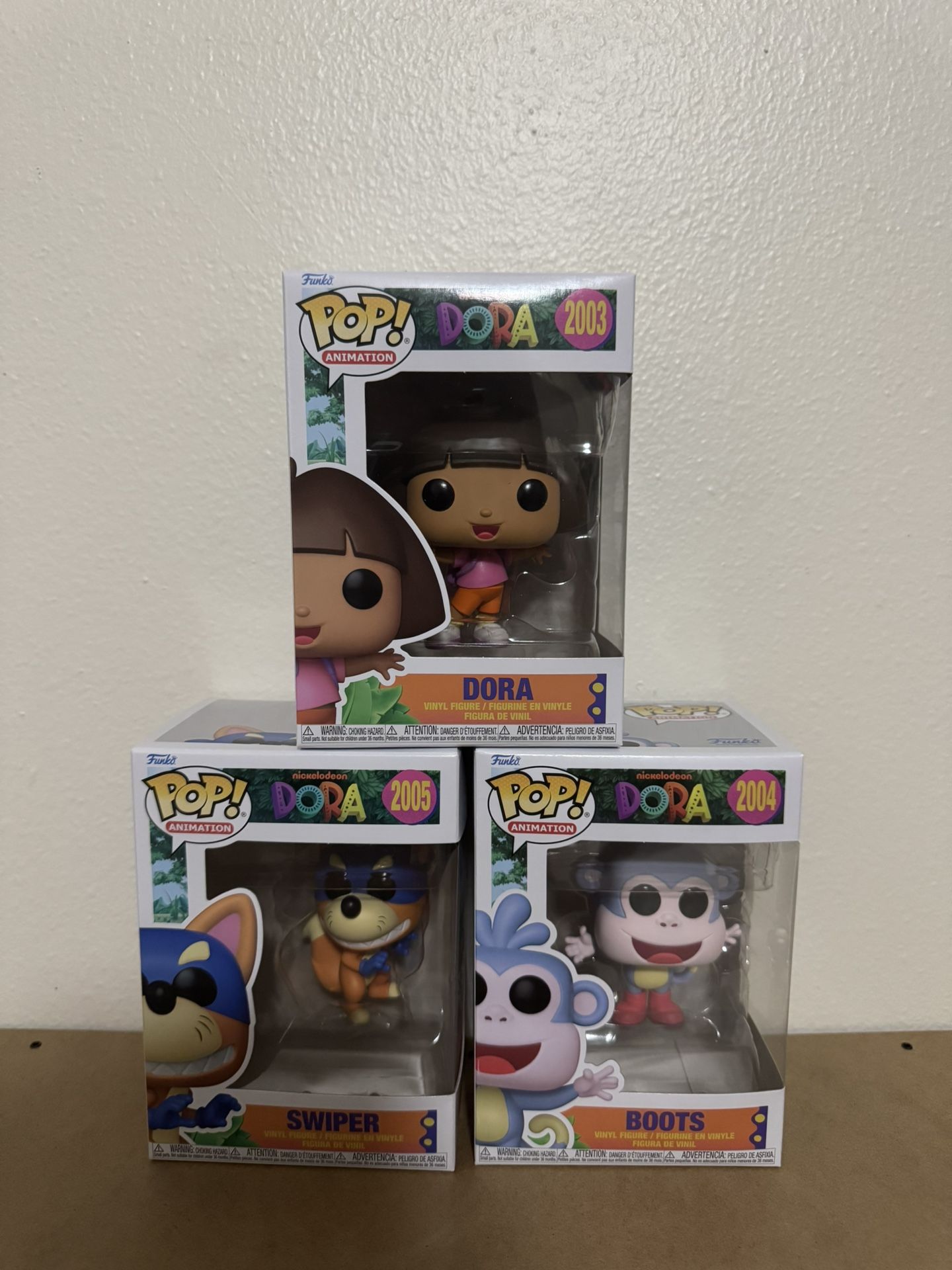 Funko POP! Animation Dora! Dora, Swiper,& Boots!