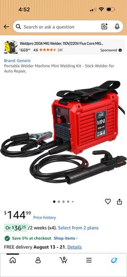 Portable Mini Stick Welder MMA-250 110V/220V Open Box - Never Used