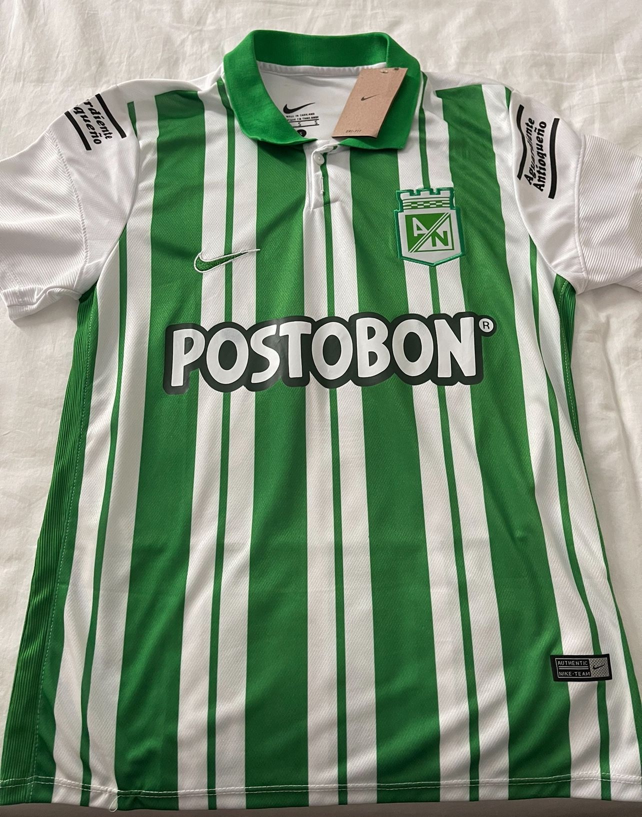 Colombia Atletico Nacional Postobon Home Jersey Nike Jersey Size Small