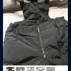 Medium Kids Snow Overall Pants