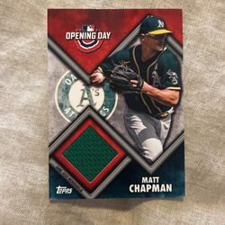 Matt Chapman Jersey Card 2021