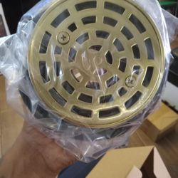 41/4inchround shower flange vrushed gold