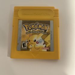 Nintendo Pokémon Yellow Game 
