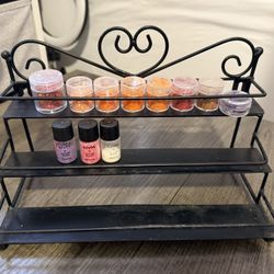 Free Nail Rack and Glitters