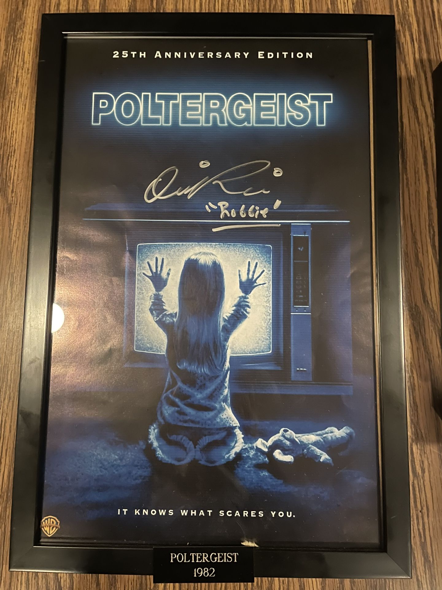 11 BY 17 AUTOGRAPHED POLTERGEIST POSTER