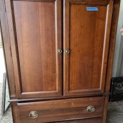 Wood Armoire 