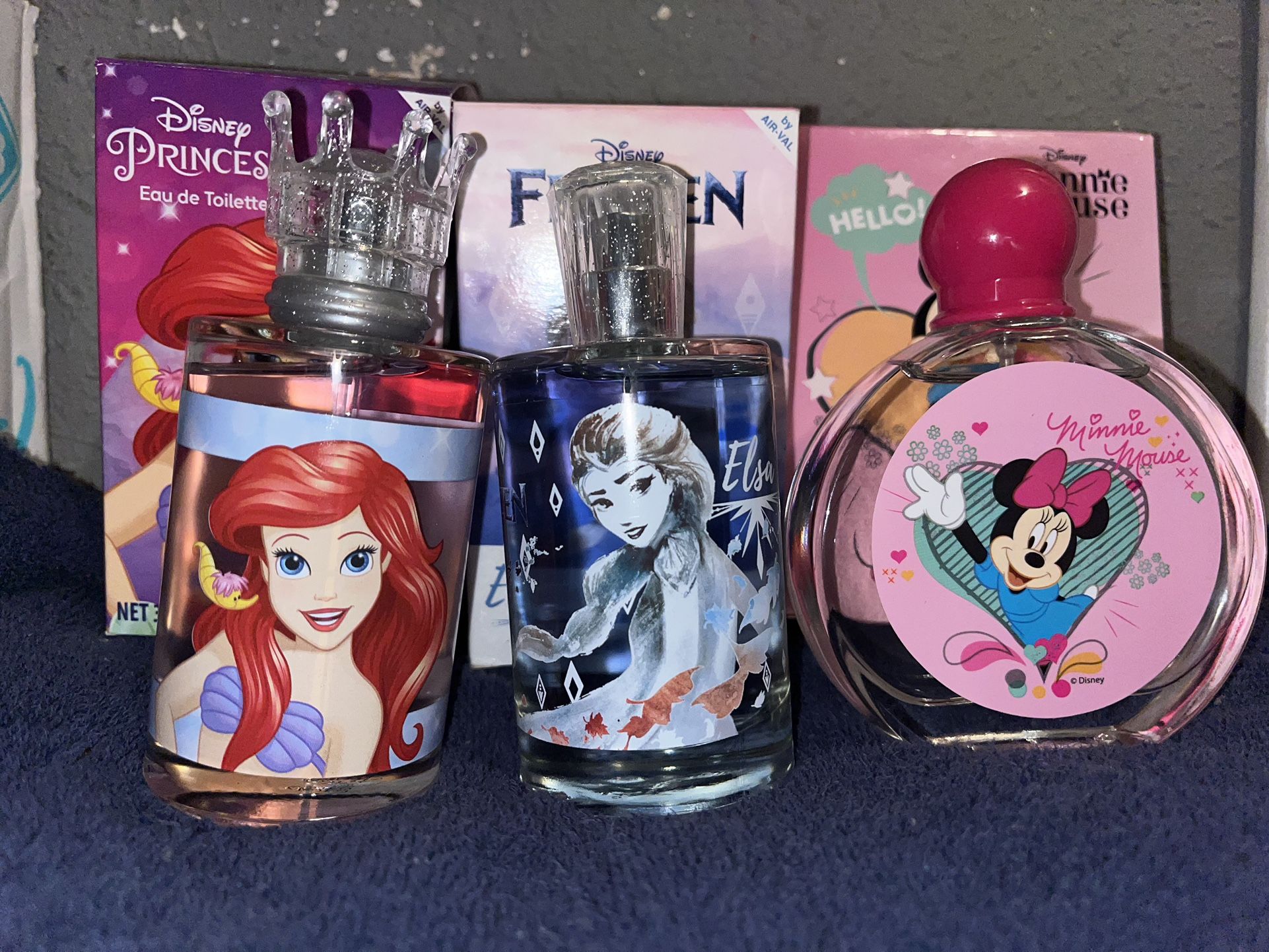 Disney Princess Ariel , Elsa And Minnie Mouse Perfume 