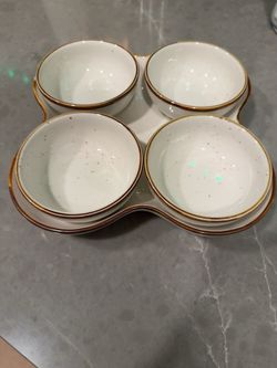5-Piece Ceramic Appetizer Serving Set