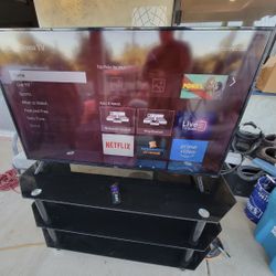 55 Tv With Entertainment Table 