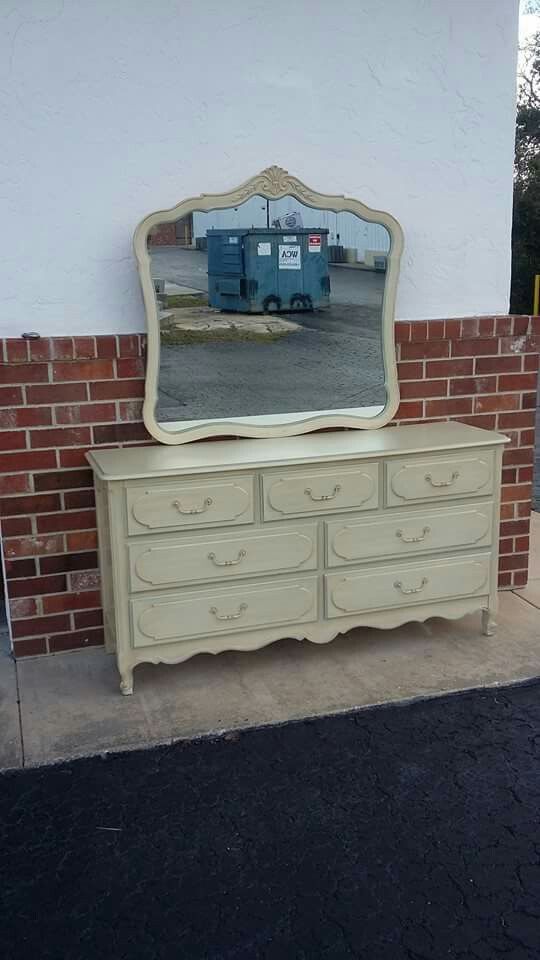 Vintage Henry Link French Provincial Dresser with Mirror " Margaux ".
