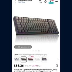 Magege Creamy Keyboard 96% Size