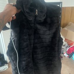 mink woman’s vest 