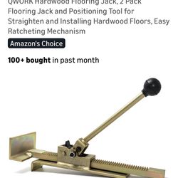 QWORK Hardwood Flooring Jack, 2 Pack Flooring Jack and Positioning Tool for Straighten and Installing Hardwood Floors, Easy Ratcheting Mechanism