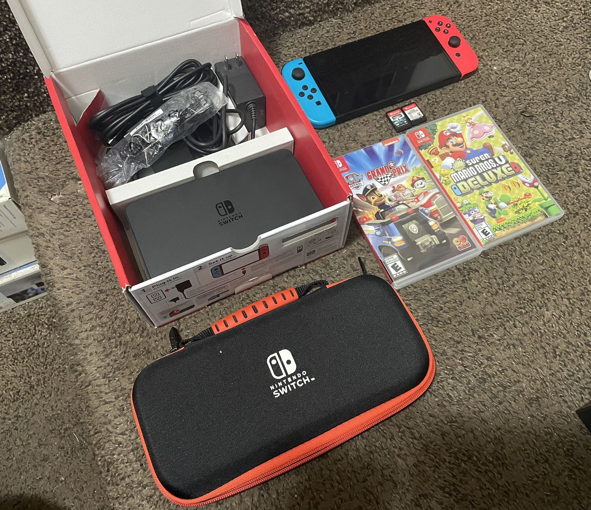 Oled Nintendo Switch Bundle with games
