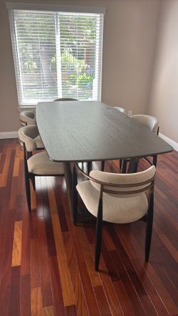 Arhaus Saint Germain 84” Wood Dining Table Chestnut