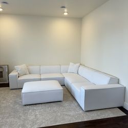 White Sectional Sofa 