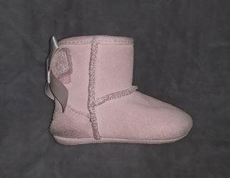 UGG "Jessie" INFANT BABY Sz. 0/1 XS Newborn-6 mos. BOW PRINCESS PINK BOOTS BOOTIES