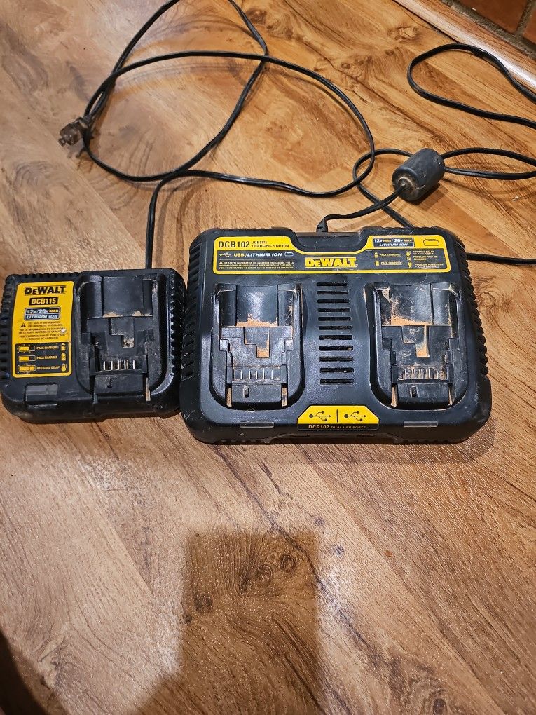 2 Dewalt chargers