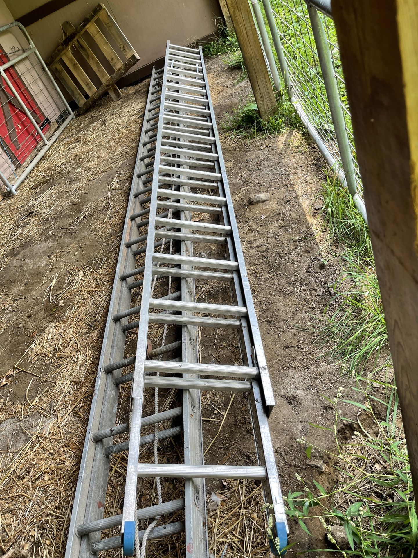 Heavy Duty 32 Ft Flint Aluminum Extension Ladder 