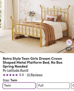 1 Twin & 1 Full size Crown Bed