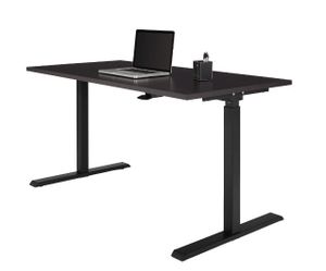Adjustable Height Desk 55 1/8” x 23 5/8”, max height: 43”, black