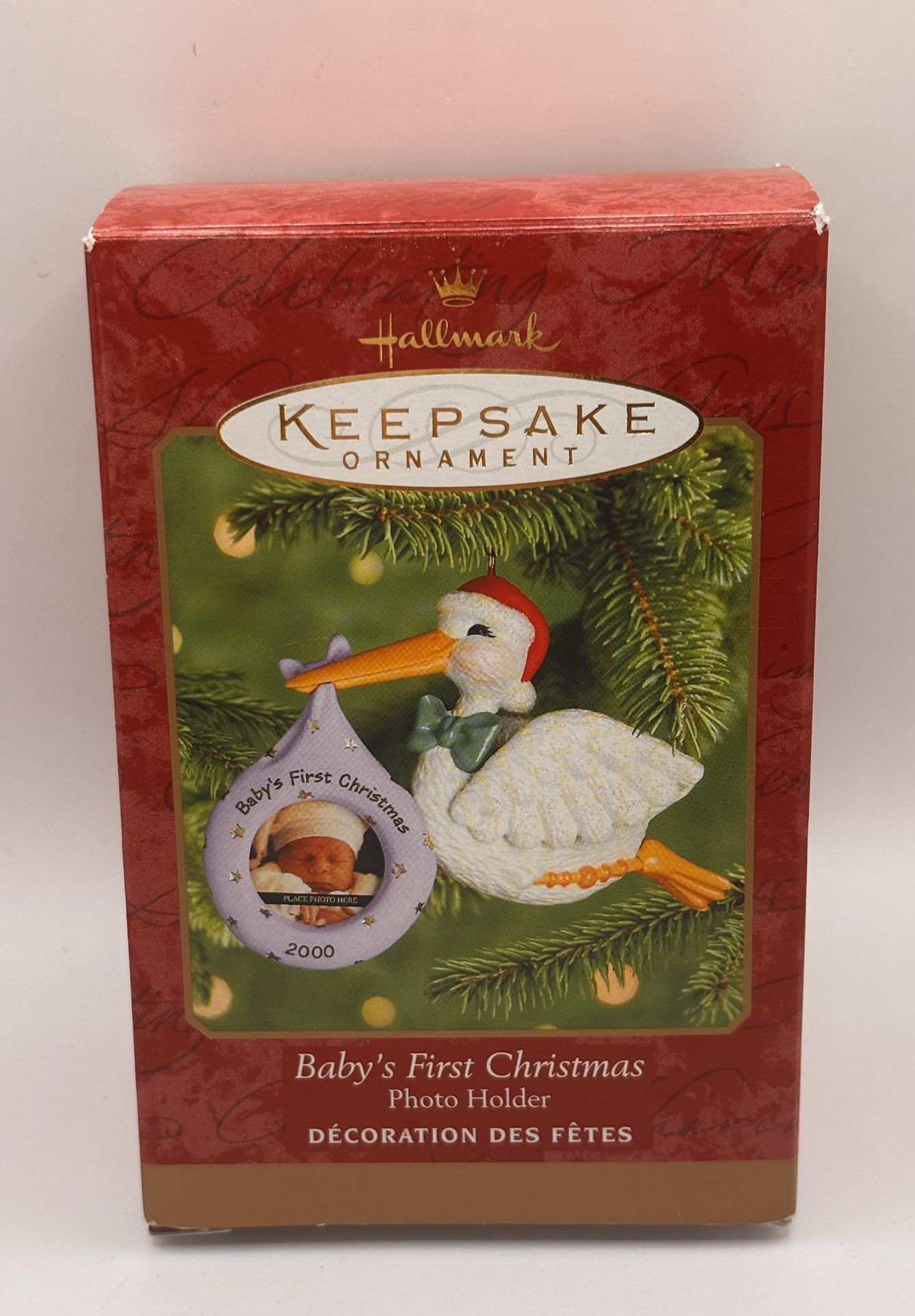 Brand NEW (Old Stock) Hallmark Ornament Baby’s First Christmas Photo Holder-2000👶Details Below👶