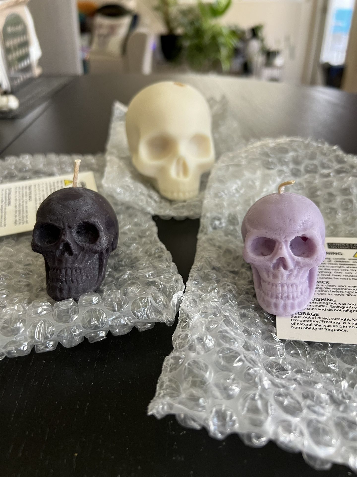 3 Skull Candles from The Blackened Teeth