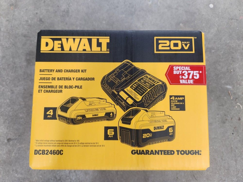DeWalt 20v Batteries And Charger Kit