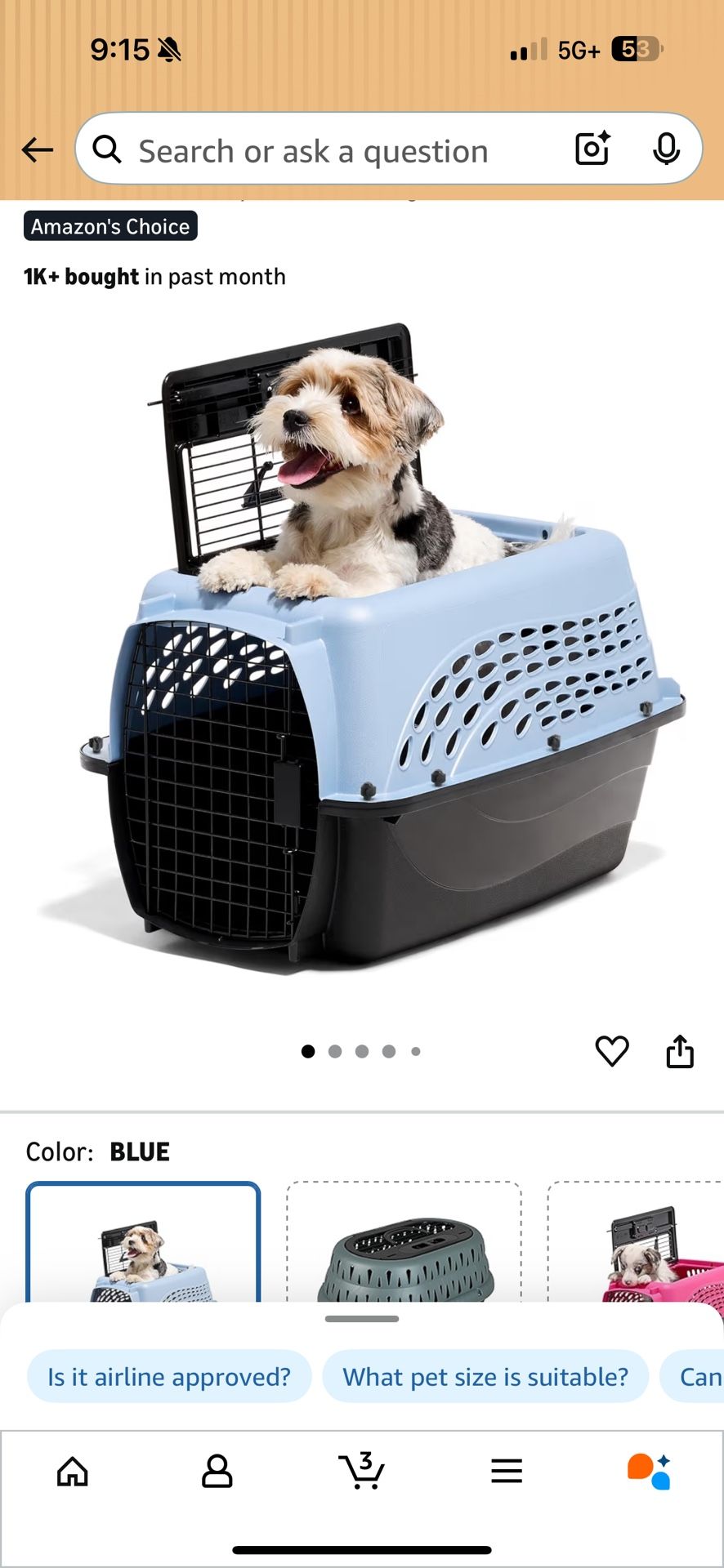 Dog Portable Crate 2 Doors