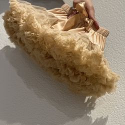 Beige/Tan Toddler Tutu Size S