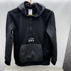 Nike Boys' Sportswear Air Max Therma-FIT Half-Zip Fleece Hoodie Boys Youth Large