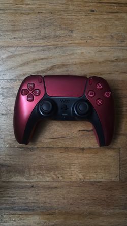 Red PS5 Controller with Stick Drift