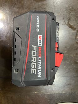 Milwaukee m18 forge 12.0 ah battery great condition $150 firm