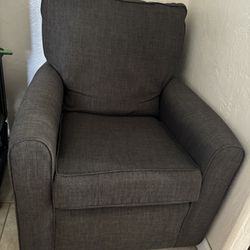 Grey Rocking Chair With Matching Ottoman 