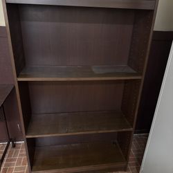 Brown Wood Wooden Bookshelf Book Case Shelves Bookcase 