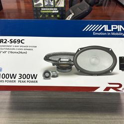 Alpine Type R 6x9 Component 2-way Speaker System